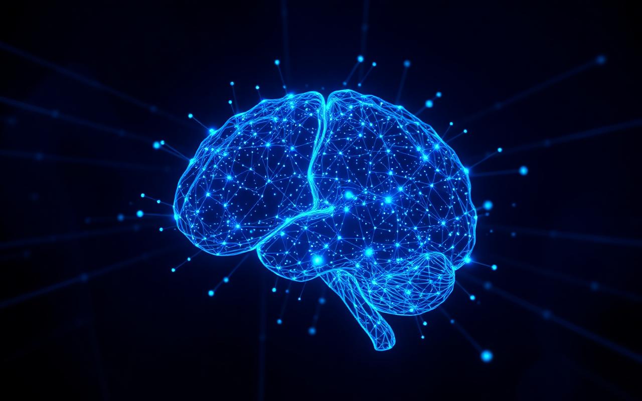 AI neural network visualization